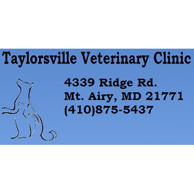 Taylorsville vet - TAYLORSVILLE VETERINARY CLINIC - 11 Reviews - 4339 Ridge Rd, Mount Airy, Maryland - Veterinarians - Phone Number - Yelp. Taylorsville Veterinary Clinic. 3.9 …